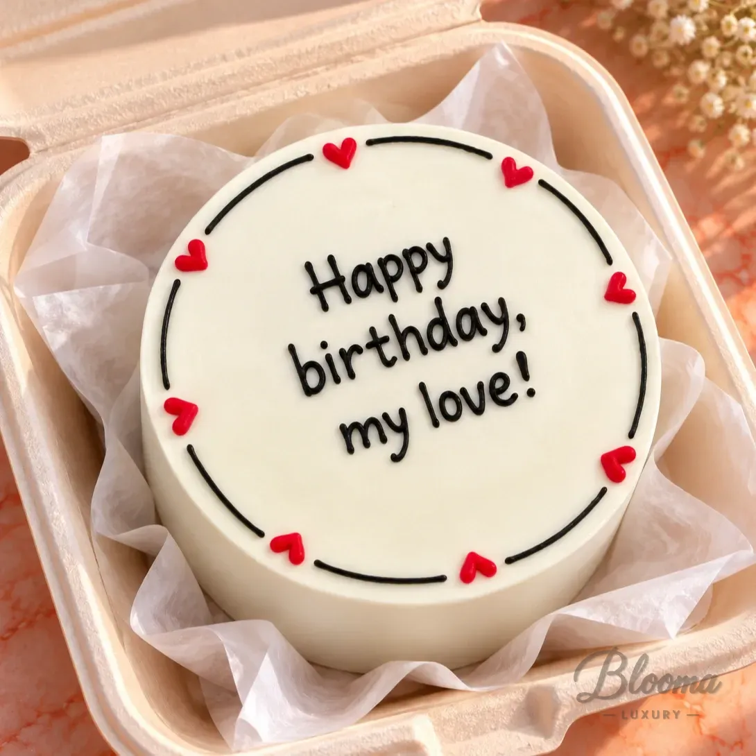 Birthday Love Bento Cake – Serves 1–2-Bento 54