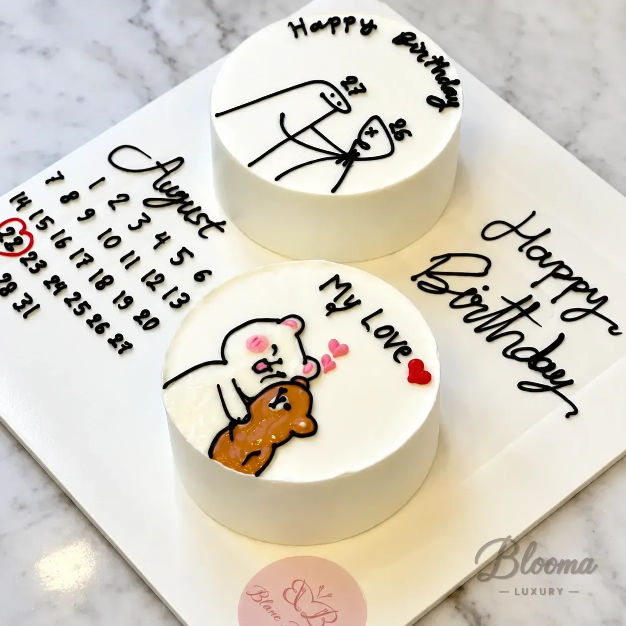 Bubu And Luma Personalized Mini Cake Board