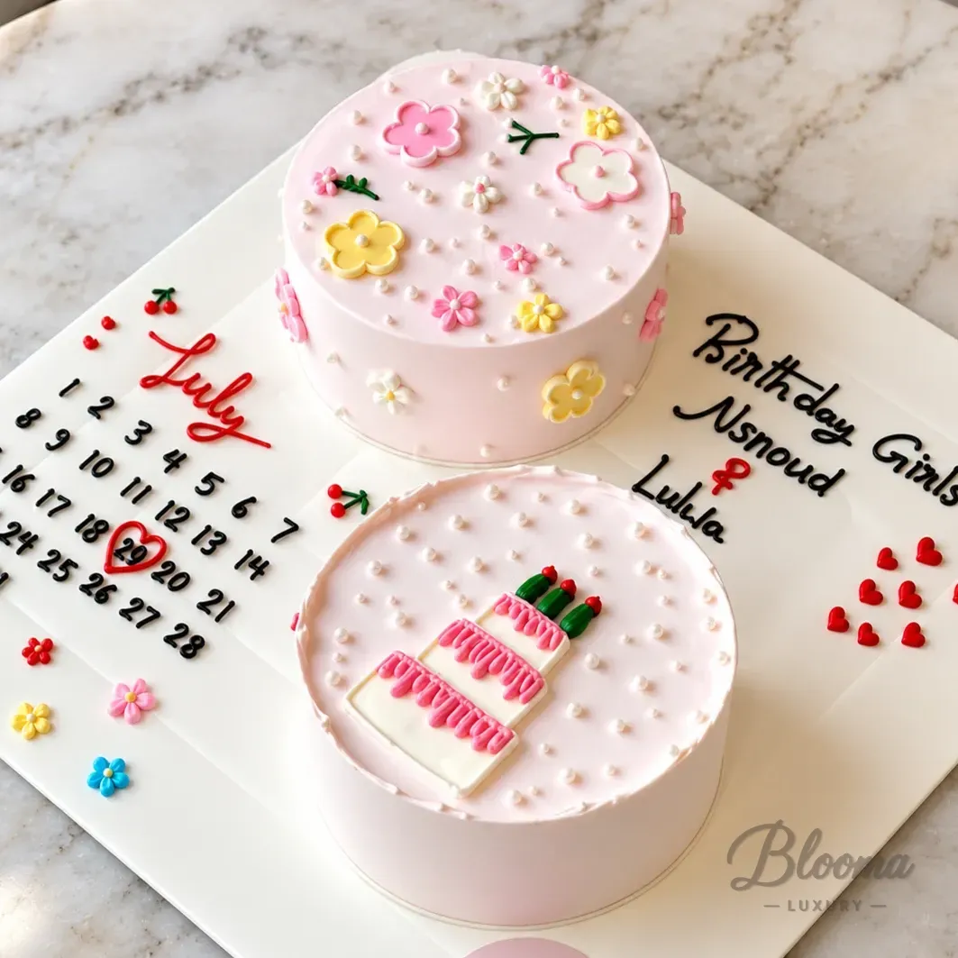 Daisy And Cake Bento Decorative Board Mini Cake Set