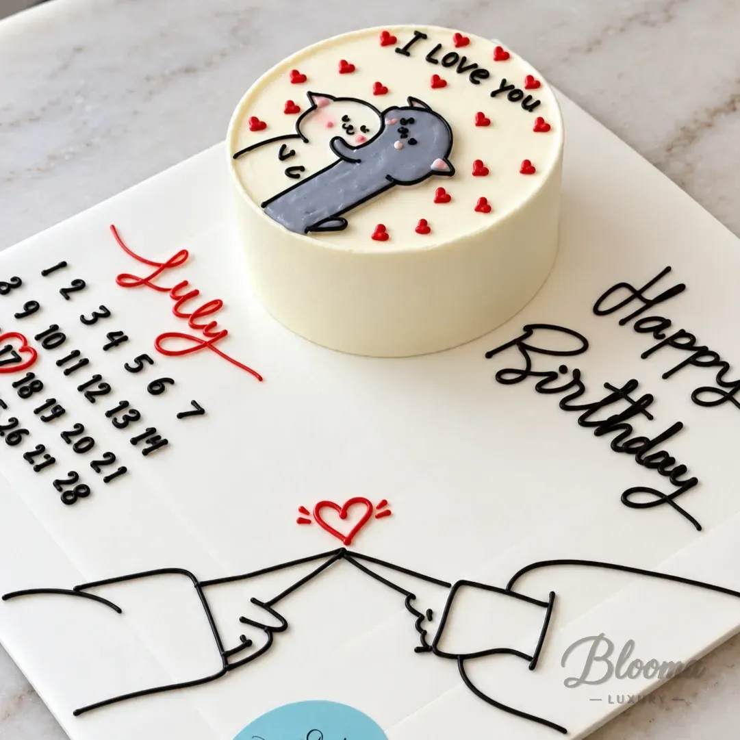 Meow Moments Mini Cake Board Bento Cake Board