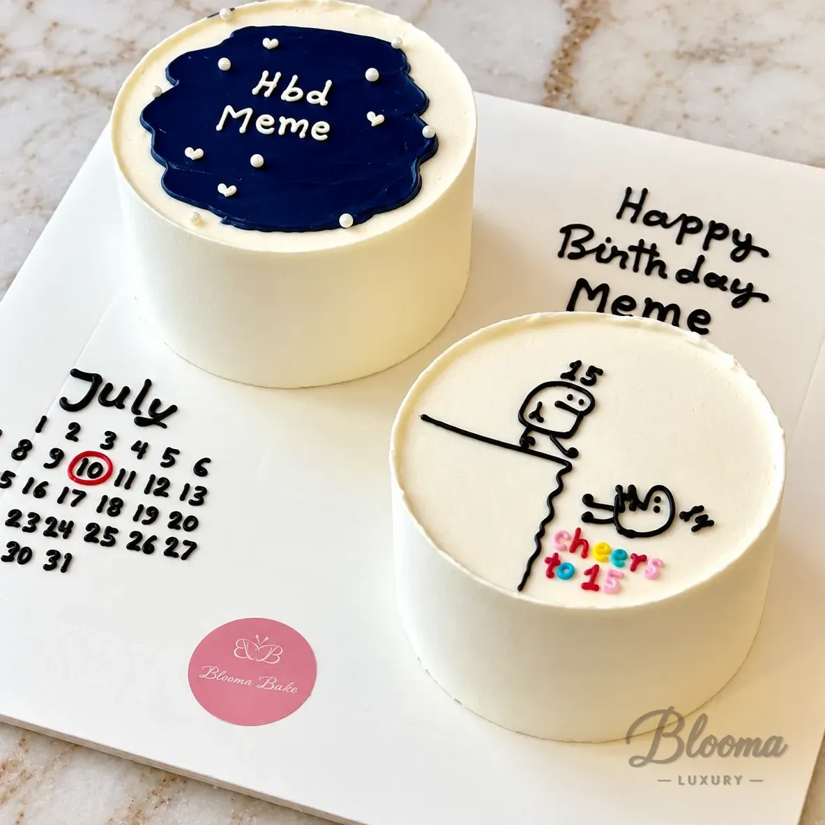 Luma's Birthday Cheers Mini Bento Cake Set