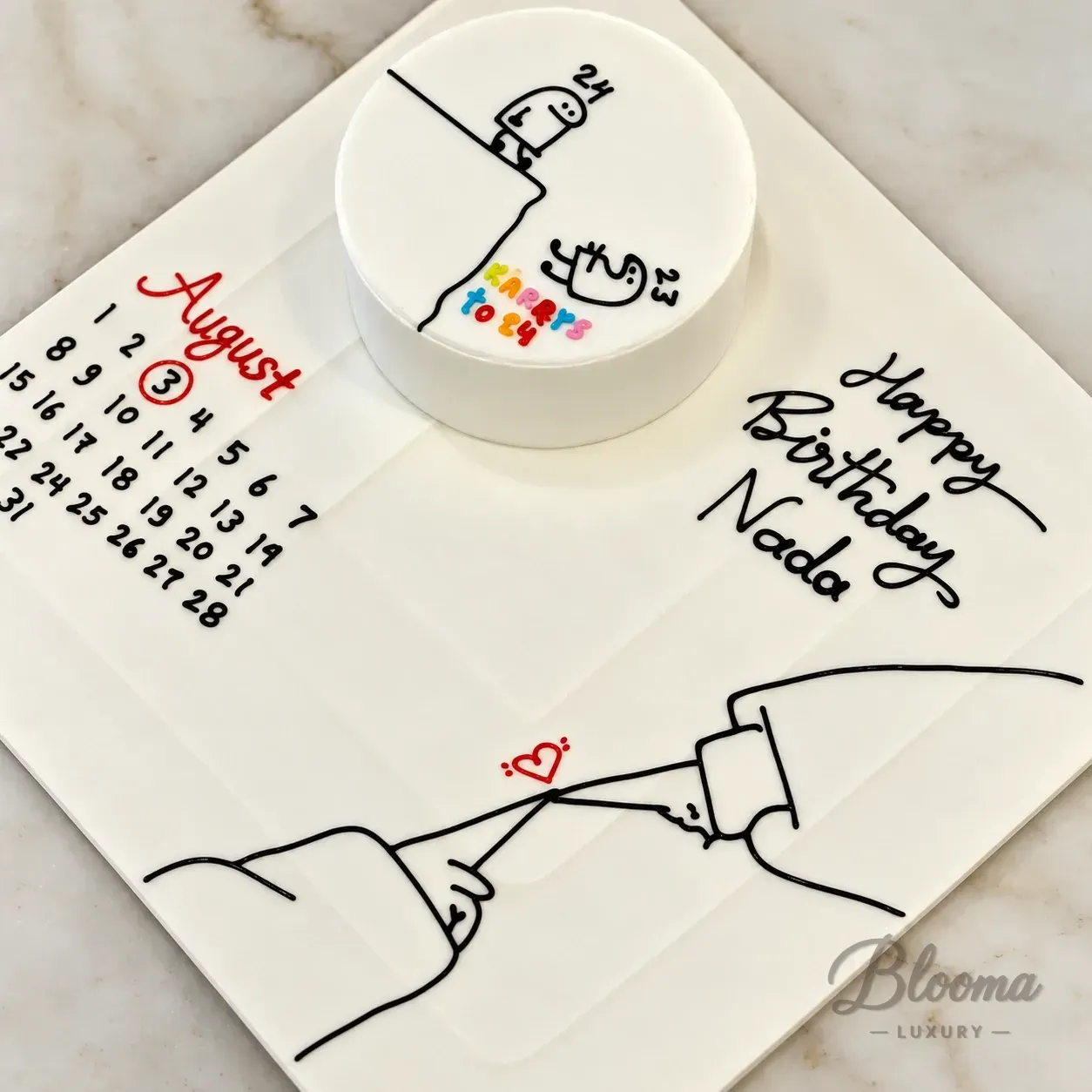 Luma's Age Kick Mini Cake Decorative Board 1 To 2 Person