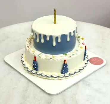 Mini 2 Tier Birthday Cake 4 To 6 Persons