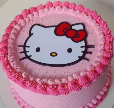 Pretty Pink Kitty Cake