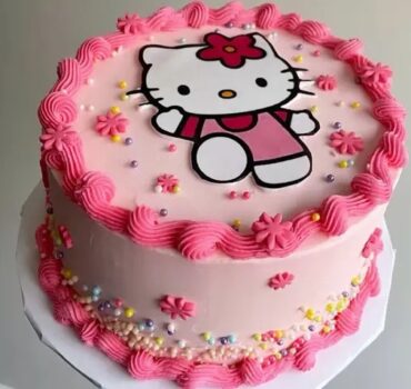 Pretty Pink Kitty Cake