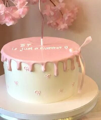 Pretty In Pink Birthday Cake